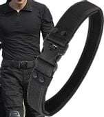 Pasek militarny Pas taktyczny parciany wojskowy SURVIVAL H103_Czarny