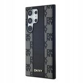 Etui DKNY Leather Checkered Mono Pattern MagSafe na Samsung Galaxy S24 Ultr