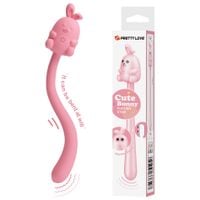 cute bunny, flirting stick, 7 vibration functions, magnetic usb charging