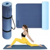 MATA DO ĆWICZEŃ TRENINGOWA GIMNASTYCZNA JOGI FITNESSU GRUBA 1CM TPE