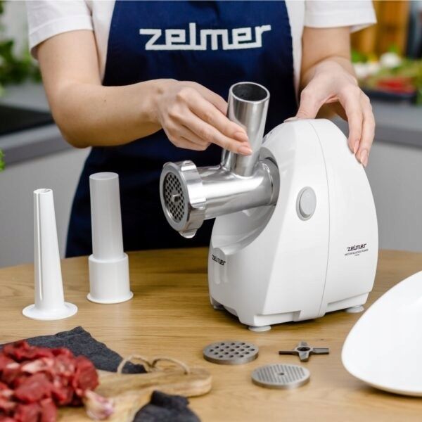 MOCNA MASZYNKA DO MIELENIA MIĘSA ZELMER ZMM4080B 1900W 3 SITKA zdjęcie 6