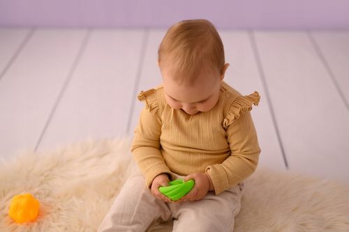 Piłki sensoryczne edukacyjne miękkie gryzak ząbkowanie dla dzieci 6szt na Arena.pl