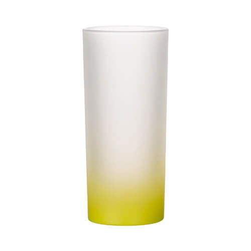 Szklanka 200 ml szroniona do sublimacji - limonkowy gradient zdjęcie 1