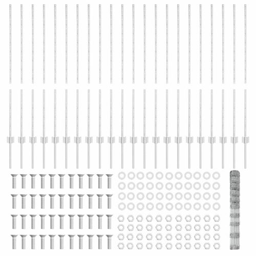 Ogrodzenie z słupkami Srebrny 1.2 x 50 m Stal na Arena.pl