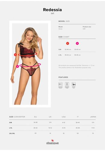 Bielizna-Redessia Komplet 2-Częściowy L/Xl na Arena.pl