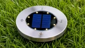 Lampa ogrodowa solarna 8 led najazdowa czujnik lampka gruntowa do ogrodu