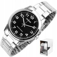 ZEGAREK MĘSKI CASIO BOSTON KLASYK bansoleta srebrny +BOX