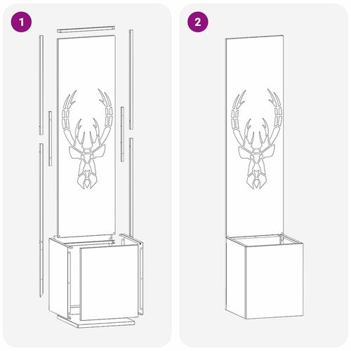 Ekran zapewniający prywatność w ogrodzie Srebrny 32 x 140 cm na Arena.pl