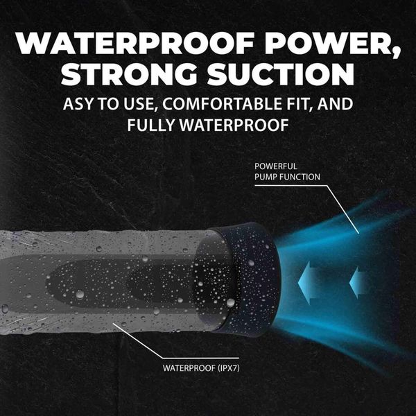 Cyberpulse - Automatic Waterproof Penis Pump - Black zdjęcie 5