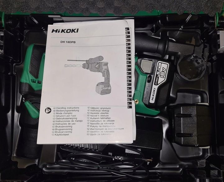 Młotowiertarka HiKOKI DH18DPB SDS+WIERTARKA WKRĘTARKA udarowa bezprzewodowa zdjęcie 3