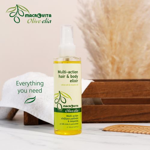 MACROVITA Olive.elia Multi-action eliksir do włosów i ciała z bio-oliwą i olejkiem mastyksowym 150ml na Arena.pl