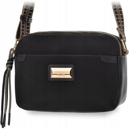 Stylowa Torba Damska Monnari Torebka Listonoszka Na Pasku Czarna Mała na Arena.pl