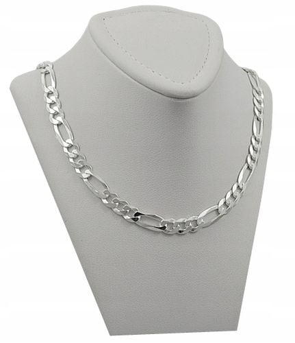 Łańcuszek Srebrny Męski Figaro Pełny Diamentowany 925 Gruby Stylowy 5,50 mm na Arena.pl