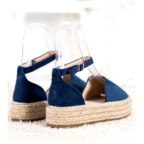 Granatowe Espadryle Na Platformie r.40 na Arena.pl