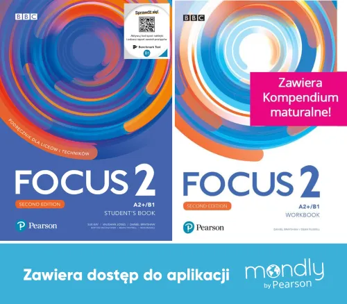 Focus Second Edition 2. Komplet Podręcznik + Zeszyt Ćwiczeń + Dostęp Mondly na Arena.pl