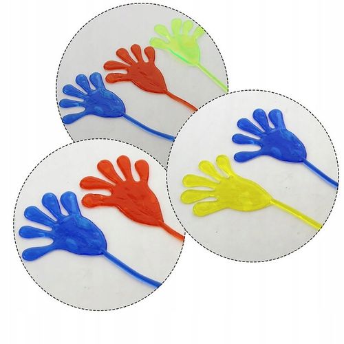 20x PACŁAPKA ŻELOWA ŁAPKA RĄCZKA MEGA LEPKA KLEJĄCA STICKY TOY PRANK ŻART na Arena.pl