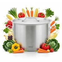 garnek gastronomiczny z pokrywą stalową ø55cm 83l kinghoff kh-2029
