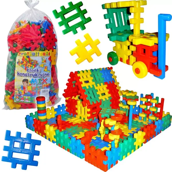 Klocki konstrukcyjne, 190 elementów zdjęcie 10