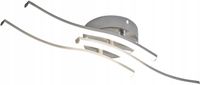 Lampa Sufitowa Plafon LED Żyrandol Srebrny Nowoczesny 18W 4500K