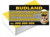 Wizytówki firmowe Foliowane 1000szt dużo wzorów UKŁADANIE KOSTKI BRUKOWEJ