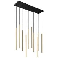 LAMPA wisząca LASER 8924 Nowodvorski metalowa OPRAWA prostokątny ZWIS tuby złote czarne