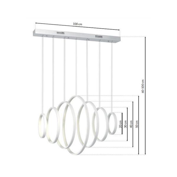 LAMPA WISZĄCA VERTIGO 96W LED zdjęcie 9