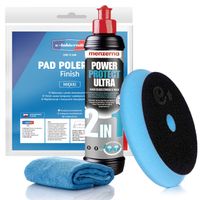 pasta polerska z woskiem menzerna ppu 2w1 + pad polerski finish e-lakiernik