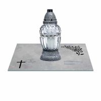 SZKLANA PODSTAWKA POD ZNICZE 40x30cm 497b