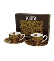 FILIŻANKI ZE SPODKIEM ESPRESSO DUO KLIMT DRZEWO ŻYCIA 90 ML X 2 SZT