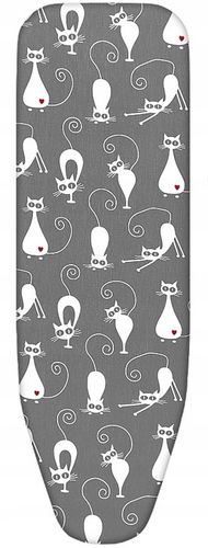 Pokrowiec na deskę do prasowania z kotami podkładem PREMIUM BAWEŁNA 100% na Arena.pl