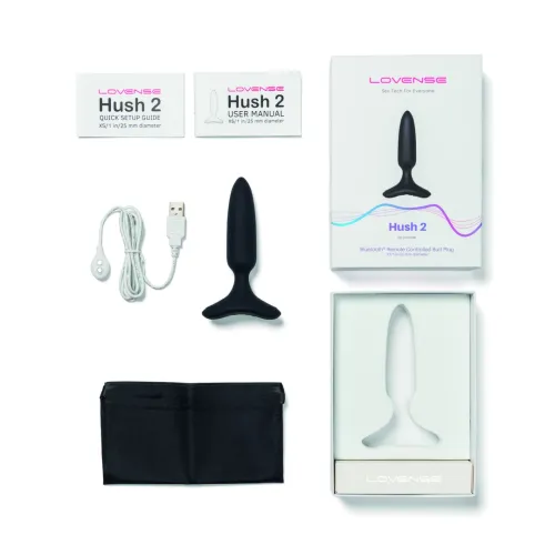 lovense hush 2 xs 25 mm - inteligentny korek z systemem bluetooth na Arena.pl