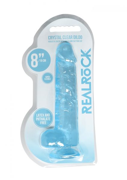 realistic dildo with balls   8/ 21 cm zdjęcie 1
