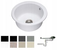 ZLEW ZLEWOZMYWAK GRANIT 8 kolorów 50x50 + SYFON