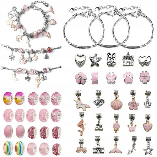 MEGA ZESTAW do Robienia BIŻUTERII Bransoletek Naszyjników Akcesoria ETUI na Arena.pl