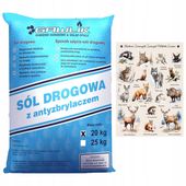 SÓL DROGOWA 20 kg CHLOREK SODU Antyzbrylacz SKUTECZNA SÓL NA DROGI