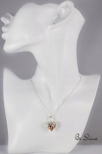 Naszyjnik Sekretnik Srebrny z Bursztynem na Arena.pl