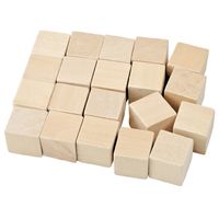 KOSTKA drewniana klocki surowe 15x15mm 20szt.