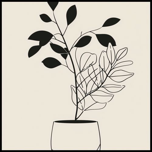 Plakat 80x80cm Prostota Doniczki na Arena.pl