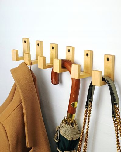 Wieszaki Dziecięce drewniane Haczyk na Kubki ubrania pojedynczy na ścianę na Arena.pl