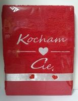 ręcznik 50x100cm  kocham cię