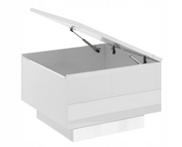 Ława Stolik Kawowy z pojemnikiem Biały Połysk 60 / 60 MUUX pr