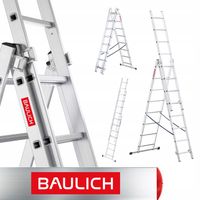 Drabina aluminiowa 3x8 stopni wielofunkcyjna produkt POLSKI hak GRATIS