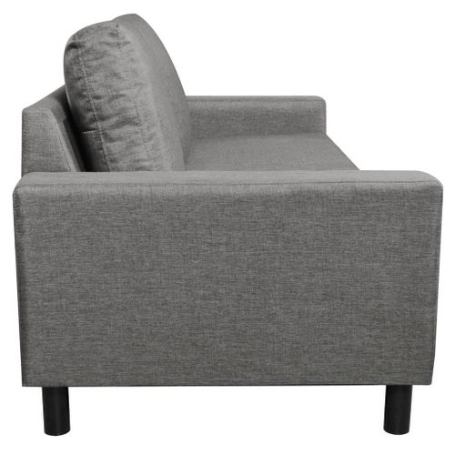 Sofa 3 Osbowa Jasnoszara Tkanina na Arena.pl