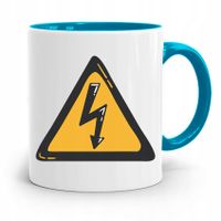 Kubek Błękitny Najlepszy Prezent Dla Elektryka Z Nadrukiem Ze Zdjęciem