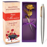 Długopis PARKER ZŁOTA RÓŻA +GRAWER dla nauczyciela