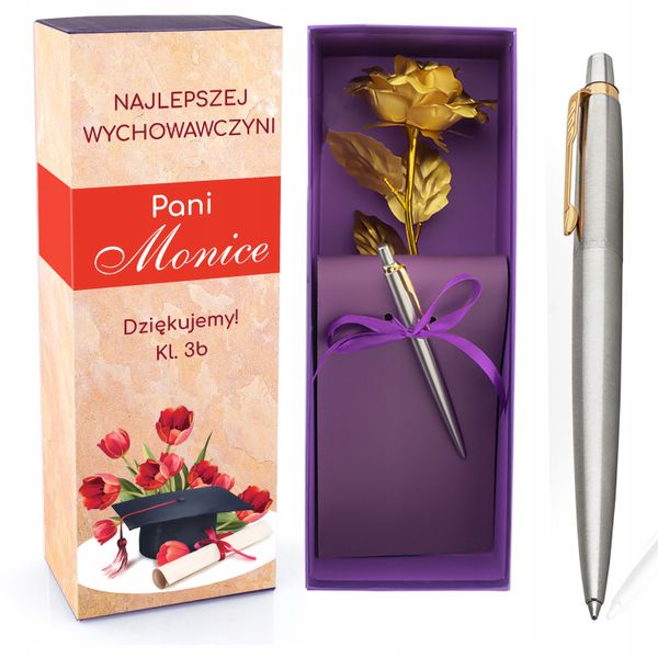 Długopis PARKER ZŁOTA RÓŻA +GRAWER dla nauczyciela zdjęcie 1