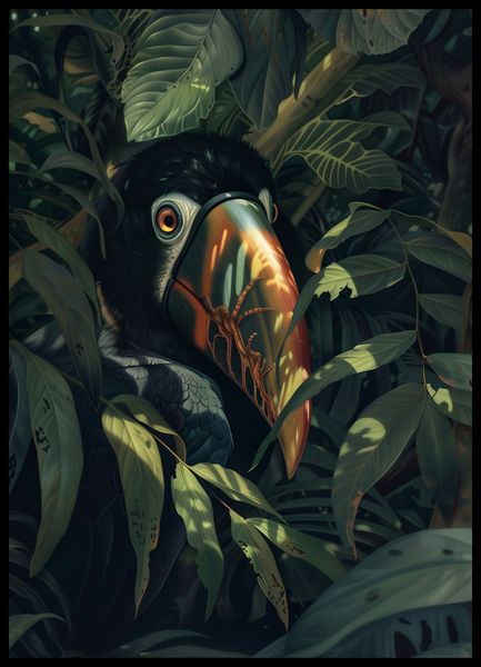 Plakat 50x70cm Skryty Tukan zdjęcie 2