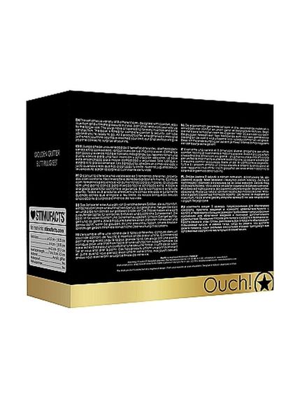 Acrylic Goldchip Butt Plug Set - Gold zdjęcie 3