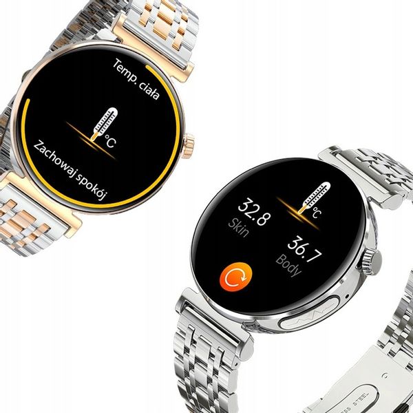 SMARTWATCH ZEGAREK DAMSKI EKG GLUKOZA CIŚNIENIE ROZMOWY SMART WATCH MENU PL zdjęcie 16