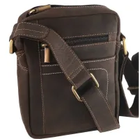 skórzana torba męska z długim paskiem na ramię - always wild